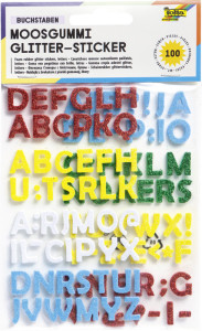 folia stickers scintillant caoutchouc cellulaire, lettres de