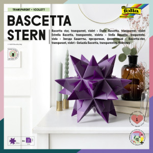 folia étoile Bascetta kit de bricolage, 200 x 200 mm, rouge