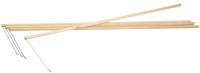 folia bâton de lanterne, en bois, longueur: 600 mm folia bâton de lanterne, en bois, longueur: 600 mm