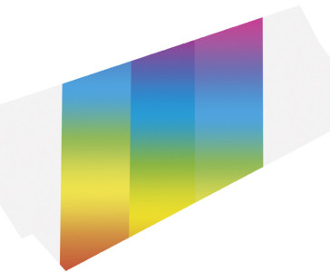 folia papier transparent à decouper arc-en-ciel, 220 x 510mm