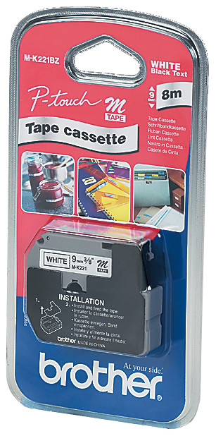 brother M-Tape M-K221S cassette de ruban, Largeur de