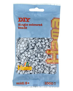 Hama Perles à repasser midi, blanc, dans un sachet