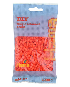 Hama Bügelperlen midi, orange, dans un sac