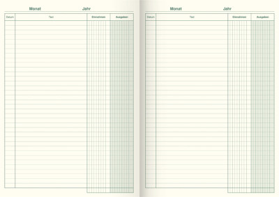 KING & Ebhardt livre de caisse, A4, 40 feuilles