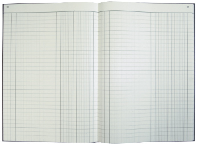 König & Ebhardt cahier à colonnes format A4, 13 colonnes,144