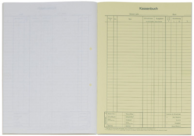 KING & Ebhardt livre de caisse, A4, comptabilité brut