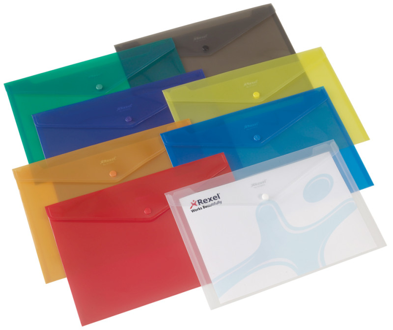 Pochette porte-documents - format A5 - en PP - assortis