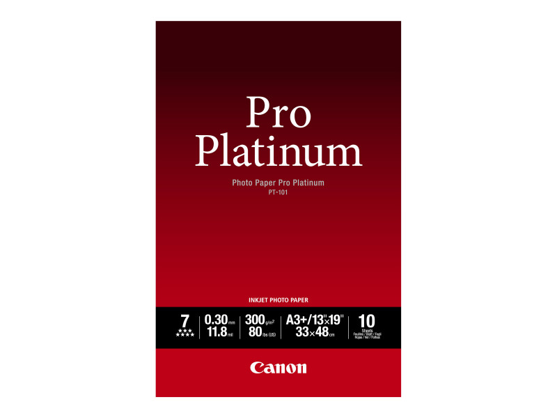 Canon : PT-101 A3+ 10SH PRO PLATINUM Photo papier