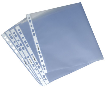 REXEL Pochette perforée standard, A4, pp, grainée, 0,08 mm,