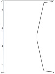 HETZEL pochette pour documents, A4 ultra large, PVC, 0,13 mm