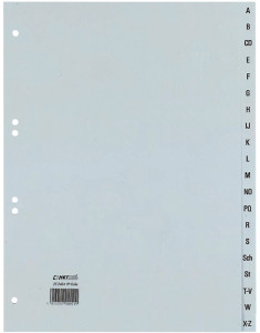 HETZEL Intercalaires plastiques, A-Z, A4, PP, 20 positions