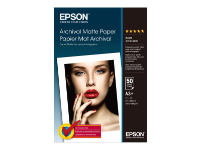 Epson : PAPIER MAT ARCHIVAL A3+ 192G/M