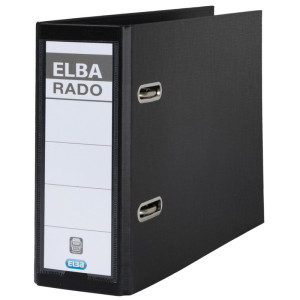 ELBA classeur rado plast, format A5 haut, dos: 75 mm, noir