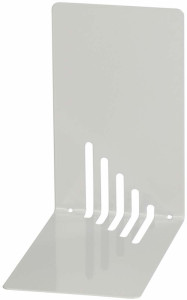 WEDO Serre-livres, (L)140 x (P)140 x (H)85 mm, gris lumière