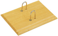 JPC Socle pour bloc éphéméride, en bois clair, arceaux métal JPC Socle pour bloc éphéméride, en bois clair, arceaux métal
