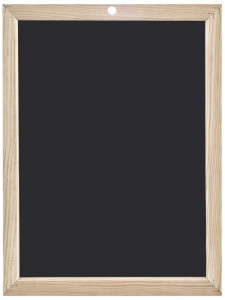 JPC Ardoise en bois, uni, (l)400 x (H)600 mm, couleur: noir