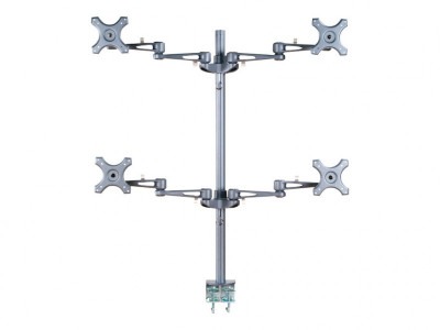 NewStar : LCD MONITOR ARM BUREAUKLEM 5 MOVEMENTS SILVER LENGTE 500MM (12.00kg)