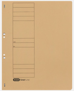 ELBA Chemise à oeillets en carton, jaune, classement