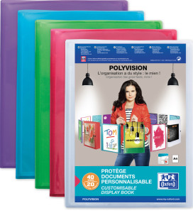 ELBA Protège-documents Polyvision, 80 pochettes, assorti