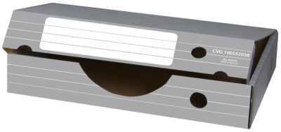 ELBA boîte d'archivage tric pour format A3, gris / blanc