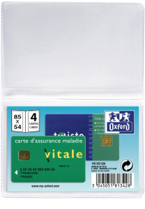 ELBA étui pour 4 cartes de crédit, 0,20 mm, PVC