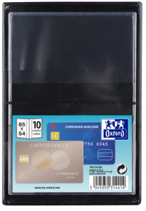 ELBA étui pour 4 cartes de crédit, 0,20 mm, PVC