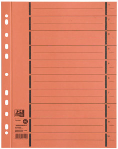 ELBA intercalaires avec perforation format A4 extra large,