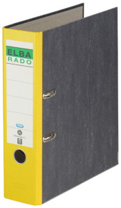 ELBA classeur rado papier marbré,largeur de dos: 50 mm,jaune