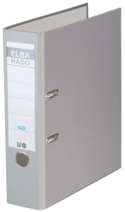 ELBA classeur rado brillant, largeur de dos: 80 mm, gris