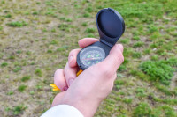 JPC Boussole de poche, diamètre: 45 mm, avec couvercle