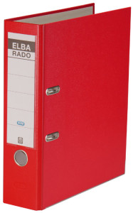 ELBA classeur rado brillant, largeur de dos: 50 mm, rouge