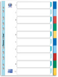 ELBA intercalaires en plastique, uni, onglets en couleur,