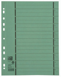 ELBA intercalaires avec perforation, format A4 extra large,