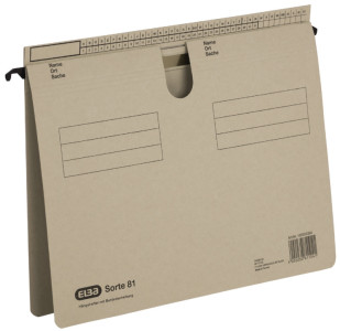 dossiers suspendus ELBA cultivar 81, en saillie Reiterfalz, gris