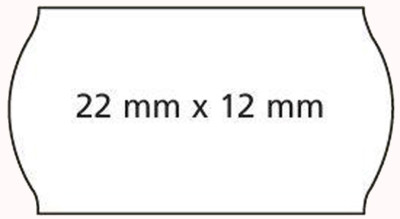 agipa Etiquettes pour pince, 22 x 12 mm, enlevables,