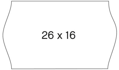 agipa Etiquettes pour pince, 22 x 12 mm, enlevables,