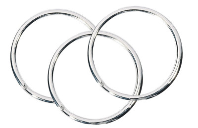 WEDO Anneaux porte-clés en métal, diamètre: 20 mm