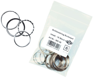 WEDO anneaux porte-clé en métal, en sachet