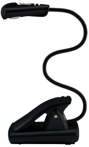WEDO lampe de lecture LED avec clip, mobil, 1 LED, noir