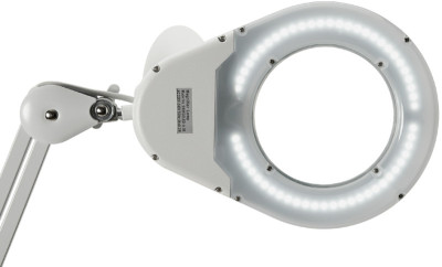 Maul lampe loupe LED MAULviso, stand, blanc