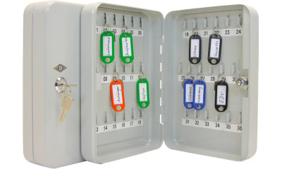 WEDO armoire à clés pour 36 clés, gris-lumière, plate