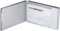 Porte-cartes de visite WEDO Bonne affaire, aluminium / PVC (noir) Porte-cartes de visite WEDO Bonne affaire, aluminium / PVC (noir)