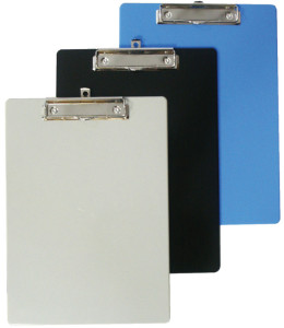 MAUL Porte-blocs en plastique, format A4, gris, avec pince