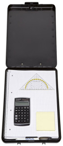 MAUL Porte-bloc avec boîte de rangement, A4, noir