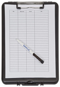 MAUL Porte-bloc avec boîte de rangement, A4, noir