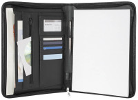 WEDO Pochette de congrès Elegance, A4, similicuir, noir WEDO Pochette de congrès Elegance, A4, similicuir, noir