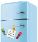 WEDO Support magnétique pour notices GLOSSY,kit de 4,couleur