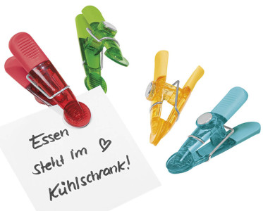 WEDO Support magnétique pour notices GLOSSY,kit de 4,couleur