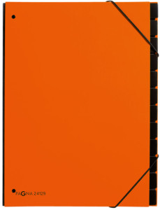 PAGNA Classeur à soufflet tendance, A4, 10 compart., orange