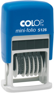 COLOP Tampon numéroteur Mini Dateur S126, 6 bandes